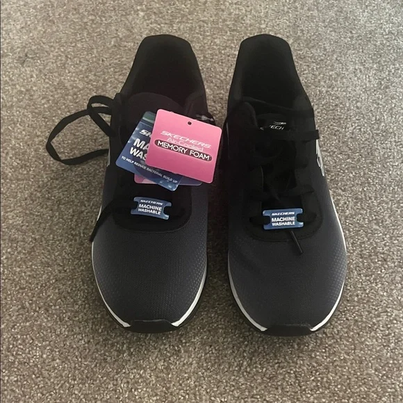 NWT NIB Skechers Air Element 2.0 size 8.5 Black and Whites - Picture 2 of 6